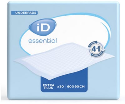 ID Essential Underpads Extra Plus 60 x 90 cm - 8 paquets de 30 protections
