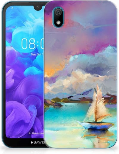 TPU Hoesje voor Hoesje maken Huawei Y5 (2019) Boat
