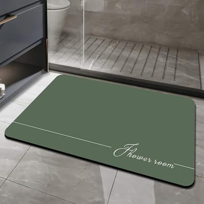 Tapis de Chambre Absorbant Tapis en Terre de Diatomées Wabi-Sabi Résistant à la Saleté Résistant à l'Usure Tapis de Pied Serviette Hygiénique Séchage Rapide Tapis Antidérapant W953WW-40*60cm