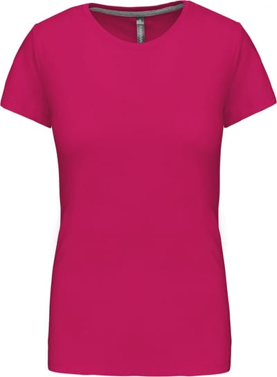 Kariban Dames t-shirt ronde hals korte mouwen K380 - Fuchsia - M