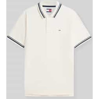 Tommy Hilfiger Regular Tipped Polo Cream Size: XL | Polo Shirts Outlet | Heren | Creme