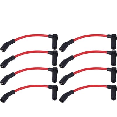 8 Pièces de Fils de Bougie d'Allumage LSx LS1 LS2 LS3 LS6 LS7 pour CHEVY GMC 1999 2006 4.8L 5.3L 6.0L black