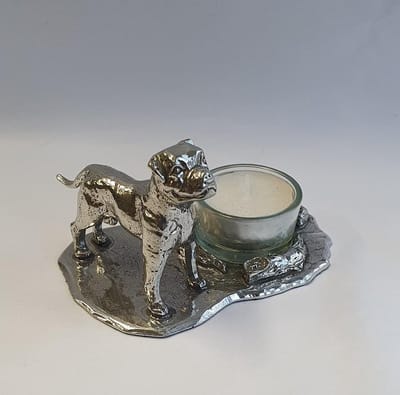 Amerikaanse bulldog waxinehouder groot
