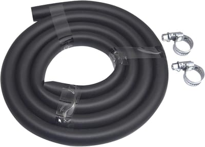 Vervangende spuitslang - Slang voor sproeier - Krachtige sproeiers - 14 meter lengte - 10 gram - Zwart