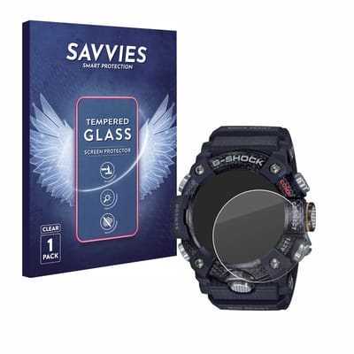 Savvies - Glas Screenprotector voor Casio G-Shock Mudmaster GG-B100-1AER - Gehard Beschermglas 9H