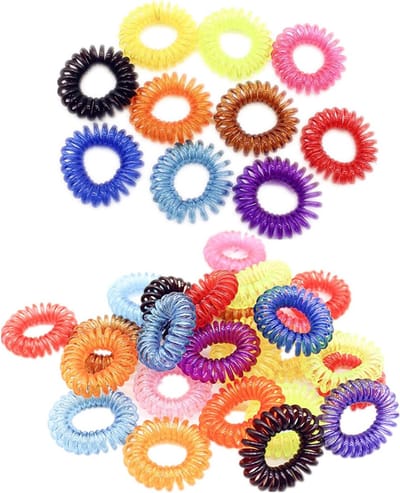 20 Stuks Elastische Haarknippen voor Meisjes - Kleurige Haarbanden, Rekbare Ponytail Houder en Rubber Haarknopen, Geschikt voor Diverse Haardrachten