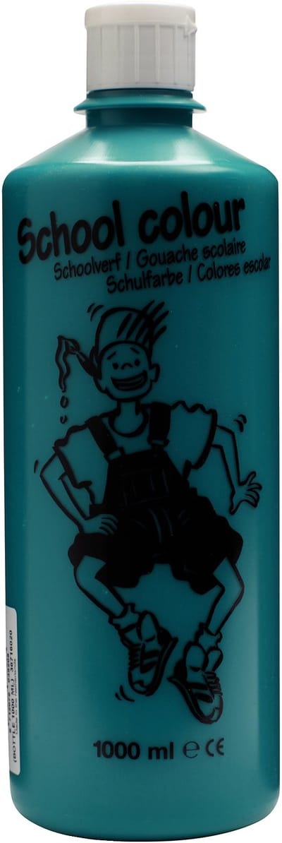 Talens School Colours Bottle 1000 ml Deep Green 602 (36716020)