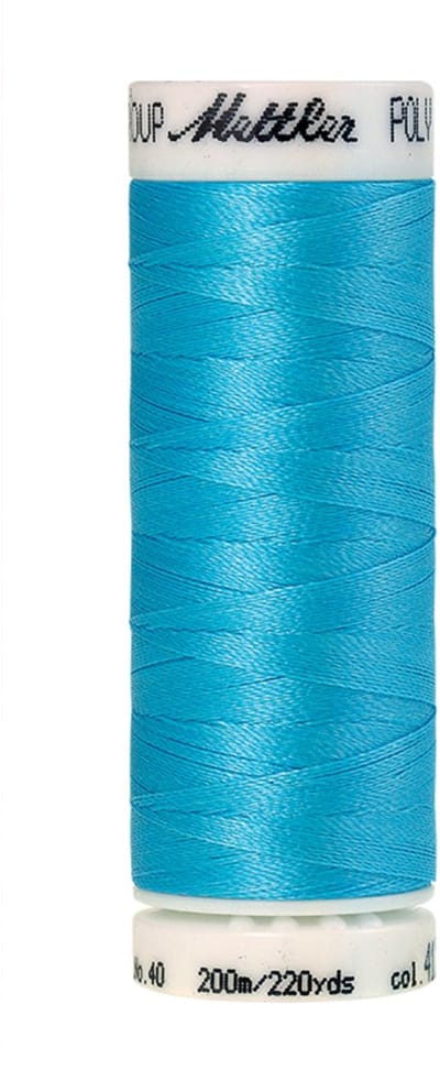 Mettler borduurgaren - Blauw - Nr 4122 - Polysheen - 200 meter