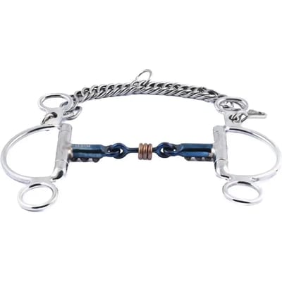 Mors met gourmette voor paard met koperen ringen Jump'In Felipe