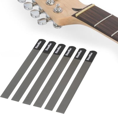 Gitaar-zadelvijlset voor elektrische gitaar, 6 stuks, ideaal voor dikke snaren