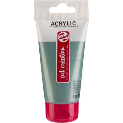Tube de peinture acrylique Art Creation Talens 75ml vert métallique vert