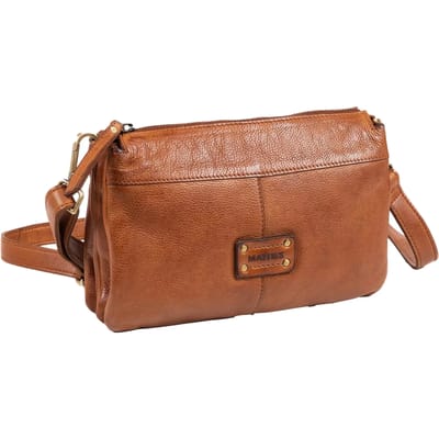 Leren gewassen handtas voor vrouw Matties Bags