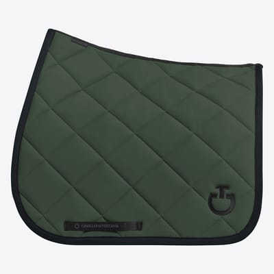 Cavalleria Toscana Diamond Quilted Jersey Zadeldek Pony Wit