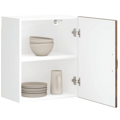 vidaXL - Keukenbovenkast - Lucca - bewerkt - hout - gerookt - eikenkleurig