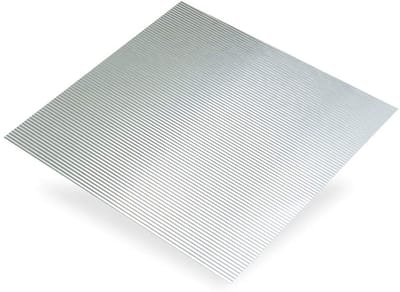 Golfplaat van Aluminium voor Constructie en Decoratie - 0,5mm Dikte - 50x25 cm