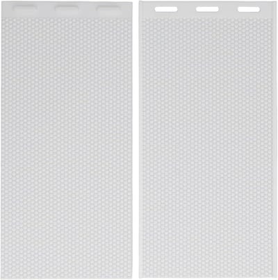 Bijenwas Basisplaat - Mallenset - Kaarsen Maken - Verhoogd Patroon - 2 Stuks - Grijs