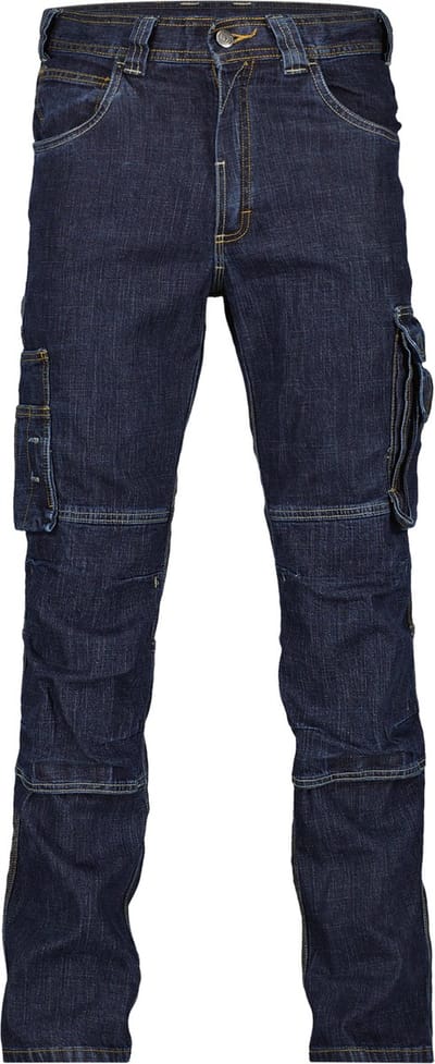 Stretch werkjeans met kniezakken