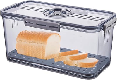 Broodbak met timer - Broodcontainer bewaardoos - Brood vers houden - Instelbaar luchtventiel - 335 x 185 x 12 cm