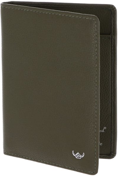 Golden Head Leren identiteitskaarthoesje Madrid RFID Protect Ausweisetui 4480 Oliv olijfgroen
