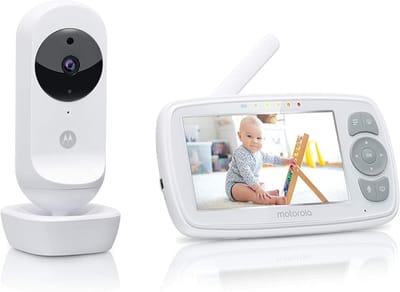 Babyfoon met Camera - Video Monitor - Baby Bewaken - Tweeweg Communicatie - 300M Bereik - Wit