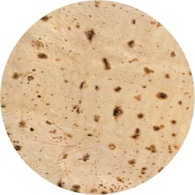 Ronde Dubbele Sided Dekentje met Realistisch Voedselpatroon voor Slaapkamer en Bank, Ideaal voor Alle Seizoenen (150x150CM)