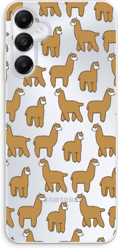 Case Company® - Hoesje geschikt voor Samsung Galaxy A05s hoesje - Alpacas - Soft Cover Telefoonhoesje - Bescherming aan alle Kanten en Schermrand