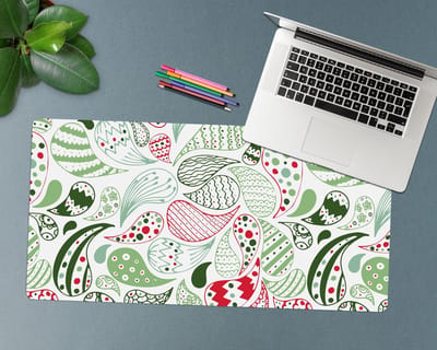 Coloray Bureau Onderlegger - Turks traanpatroon Bureau Onderlegger Groot - 90 cm x 45 cm - Groente Bureau Onderlegger - Bureau Onderlegger XXL - Computer Mat - Bureau Pad - Bureau Mat