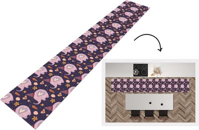 Keukenloper - Loper keuken - Verjaardag - Olifant - Bloemen - Patronen - 300x50 cm - Keukenloper vinyl