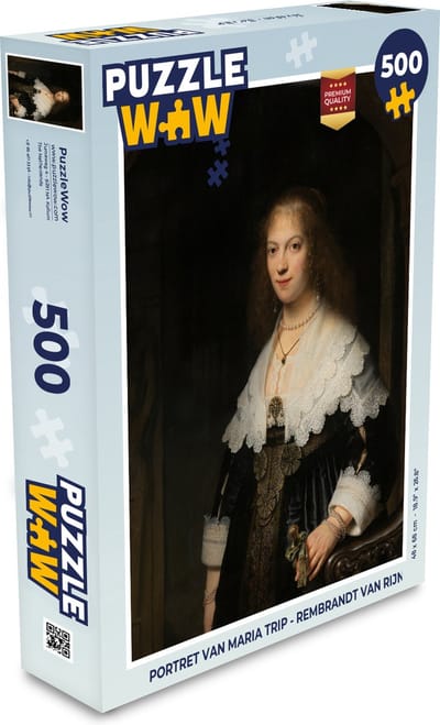 Puzzel Portret van Maria Trip - Rembrandt van Rijn - Legpuzzel - Puzzel 500 stukjes