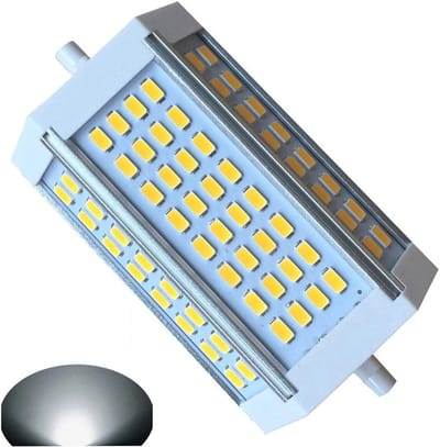 Oneay R7S LED 118mm 30W dimbare daglichtlamp 6000k AC 220V 3000LM dubbelzijdige J-type LED-spot vloerlamp, vervanging voor R7S 300W halogeenlamp