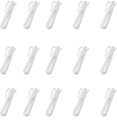 Verstelbare kunststof gordijnhaken - 100 stuks - 85 mm
