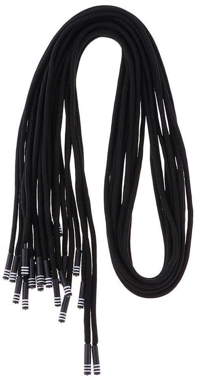Dailygoods- Trekkoord Set van 10 - Elastisch Koord - Vervangingskoord voor Sportbroeken - 100% Polyester - Licht Rekbaar - 1,3 m Lengte