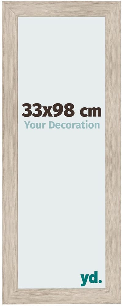 Your Decoration - Fotolijst 33x98 cm - MDF - Eiken Licht - Pisa