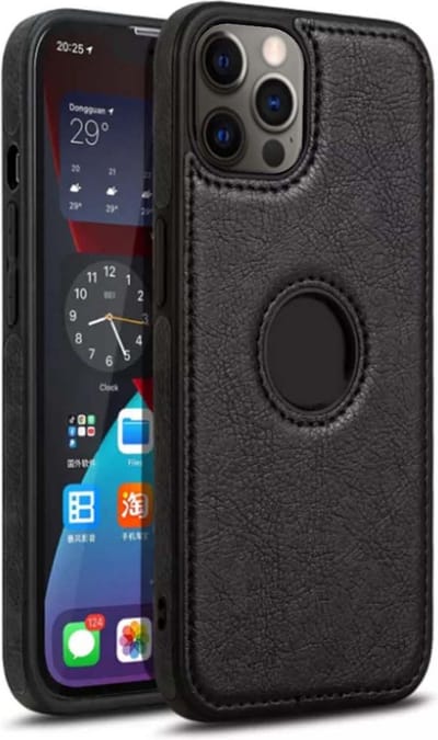 Smartphonica iPhone 11 Pro leren hoesje - Zwart geschikt voor iPhone 11 Pro