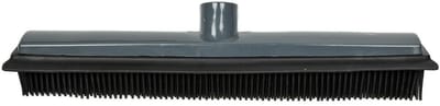 Benson Bezem - rubber - grijs - bezemkop - kappers bezem - schroefdraad - wisser lip - 35 cm - Schoonmaakartikelen