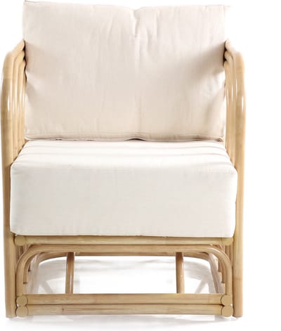 Canal Living - Lofty loungestoel - 69 x 63 x 68 cm - Rotan - Stoel - Loungestoel - Kussens wasbaar