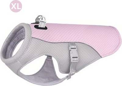 Livano Koelvest Hond - Koelvesten - Verkoeling - Honden Kleding - Hondenkleding - Duurzaam - Roze - Maat XL