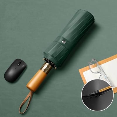 Dutchers® Paraplu - Stormparaplu Opvouwbaar - Inklapbaar - Zonbescherming UPF50 - Groen - 108 CM Diameter