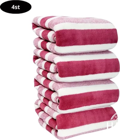 Livano Handdoeken Set - Hotelkwaliteit - Handdoek - Towel - Rood - 4 Stuks
