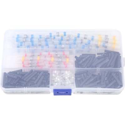 300 stuks Krimpkous Butt Crimp Connector Buis Waterdichte Soldeermof Draadconnector Set