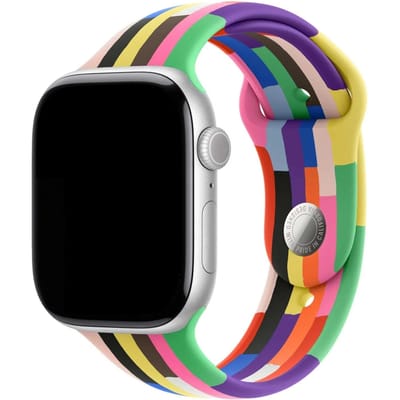 123watches print bandje - siliconen - Pride Edition 2025 - 38 · 40 · 41 & 42 mm · M/L - Geschikt voor Apple Watch series 1/2/3/4/5/6/7/8/9/10/11/12/SE/SE2/SE3