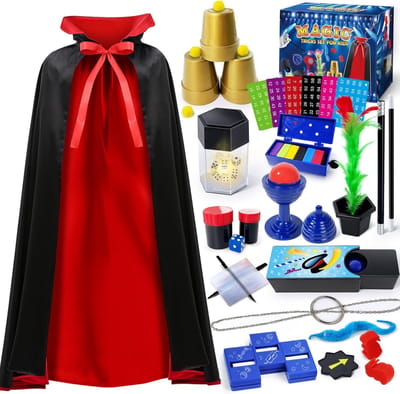 Solacis Goocheldoos voor kinderen - Goochelset - Goocheldoos - Goochelhoed - Goocheltrucs - Must have voor uw kind!