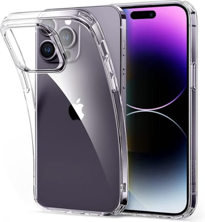 Hoesje Geschikt voor iPhone 14 pro max Bescherm siliconen transparant case Back Cover Hoes