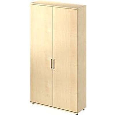 Schäfer Shop Genius TETRIS WOOD draaideurkast, 6 OH, hoogte incl. glijders, tussenschot, B 1200 mm, ahorn decor