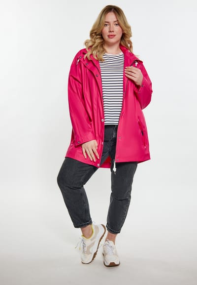 Schmuddelwedda Ronde regenjas Dames Framboos roze