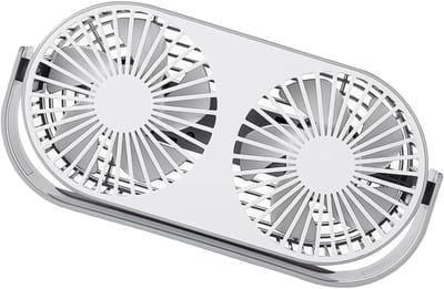 VHV - Bureauventilator - usb bureauventilator - USB oplaadbaar, met LED verlichting - voor kantoor, slaapkamer, thuiswerken