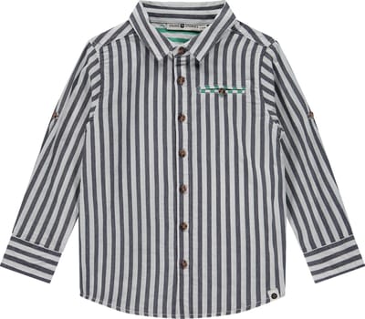 Stains and Stories boys shirt long sleeve Jongens T-shirt - dark royal - Maat 98