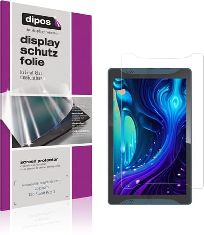 dipos – 2x Beschermfolie geschikt voor Logicom Tab Stand Pro 2 | Krasbestendige & heldere Screenprotector Ultra-Thin