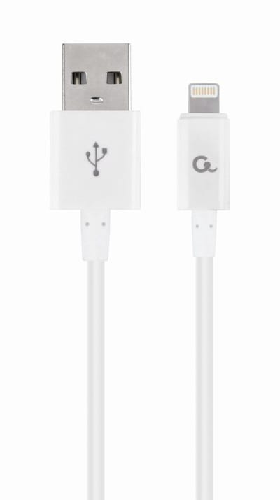 Kabel Lightning Cablexpert CC-USB2P-AMLM-1M-W 1 m