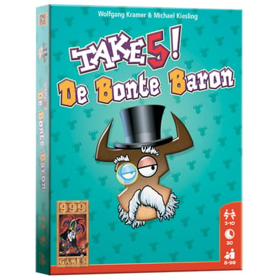 999 Games - Take 5! - De Bonte Baron - kaartspel - iedereen kan winnen!